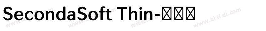 SecondaSoft Thin字体转换